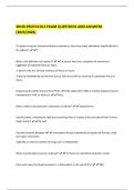 SNHD PROTOCOLS EXAM QUESTIONS AND ANSWERS  &lpar;2025&sol;2026&rpar;  