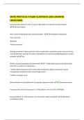 SNHD PROTOCOLS EXAM QUESTIONS AND ANSWERS  &lpar;2025&sol;2026&rpar;   