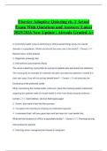 Elsevier Adaptive Quizzing for Pediatrics Actual Exam With Questions And Answers &vert; Latest 2025&sol;2026 New Update Already Passed &vert; Graded A&plus;