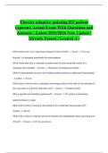 Elsevier adaptive quizzing RT patient exposure Actual Exam With Questions and Answers  Latest 2025&sol;2026 New Update &vert; Already Passed &vert; Graded A&plus;