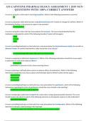 ATI Capstone Pharmacology Assessment 1 NGN 2019 &ndash; Questions with 100&percnt; Correct Answers