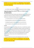 NURSE-UN 311 AE Critical Thinking Test Bank &ndash; Latest 2025&sol;2026 100&percnt; Verified Correct Exam Questions and Answers&comma; Graded A&plus;