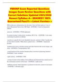 PMHNP Exam Reported Questions Images Exam Review Questions with Correct Solutions Updated 2025&sol;2026 Newest Syllabus A&plus; GRADED&excl;&excl; 100&percnt; Guaranteed Pass&excl;&excl;&excl;<<Latest Version>>