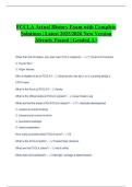 FCCLA Actual History Exam with Complete Solutions &vert; Latest 2025&sol;2026 New Version Already Passed &vert; Graded A&plus;