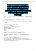 PMHNP Exam Reported Exam Review Questions with Correct Solutions Updated 2025&sol;2026 Newest Syllabus A&plus; GRADED&excl;&excl; 100&percnt; Guaranteed Pass&excl;&excl;&excl;<<Latest Version>>