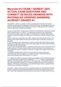Maryville 612 EXAM 1 NEWEST 2025 ACTUAL EXAM QUESTIONS AND CORRECT DETAILED ANSWERS WITH RATIONALES &lpar;VERIFIED ANSWERS&rpar; &vert;ALREADY GRADED A&plus;