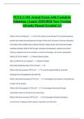 FCCLA 101 Actual Exam with Complete Solutions &vert; Latest 2025&sol;2026 New Version Already Passed &vert;Graded A&plus;