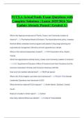 FCCLA Actual Study Exam Questions with Complete Solutions &vert; Latest 2025&sol;2026 New Update Already Passed &vert; Graded A&plus;