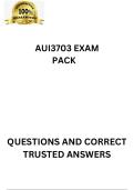 AUI3703 LATEST EXAM PACK &lbrack;DETAILED QUESTIONS AND ANSWERS&rsqb;