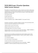 NUR 2038 Exam 2 Practice Questions With Correct Answers