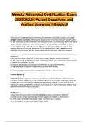 Mendix Advanced Certification Exam 2023&sol;2024 &vert; Actual Questions and Verified Answers &vert; Grade A