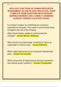 WGU D351 FUNCTIONS OF HUMAN RESOURCES  MANAGEMENT OA AND PA 2025&sol; 2026 ACTUAL EXAM  COMPLETE EXAM QUESTIONS WITH DETAILED  VERIFIED ANSWERS &lpar;100&percnt; CORRECT ANSWERS&rpar;  &sol;ALREADY GRADED A&plus;&vert;&vert;LATEST EXAM&excl;&excl;&excl; 