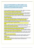 2025 ATI FUNDAMENTALS PROCTORED A & B  LATEST compiled from 2019 to 2025 over 200  questions are provided with answers&period; 
