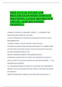 FDLE ACTUAL INTAKE AND RELEASE EXAM WITH COMPLETE SOLUTIONS &vert; LATEST 2025&sol;2026 NEW UPDATE ALREADY PASSED &vert; GRADED A&plus;