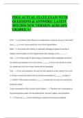 FDLE ACTUAL STATE EXAM WITH QUESTIONS & ANSWERS &vert; LATEST 2025&sol;2026 NEW VERSION ALREADY GRADED A&plus;