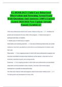 FL BOSR DCF Child Care Behavioral Observation and Screening Actual Exam With Questions And Answers &vert; 100&percnt; Correct &vert; Latest 2025&sol;2026 New Update Already Passed &vert; Graded A&plus;