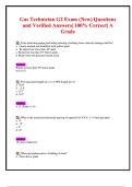 Gas Technician G2 Exam &lpar;New&rpar; Questions and Verified Answers&vert; 100&percnt; Correct&vert; A Grade