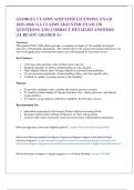 GEORGIA CLAIMS ADJUSTER LICENSING EXAM 2025-2026&sol; GA CLAIMS ADJUSTER EXAM 130 QUESTIONS AND CORRECT DETAILED ANSWERS &vert;ALREADY GRADED A&plus; 