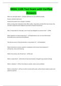 RNSG 1105 Test Exam with Verified Answers