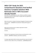 WGU C201 Study Set 2025 Comprehensive Questions And Verified Answers&sol; Complete Solutions With Rationales &vert;Get It 100&percnt; Accurate&excl;&excl; Already Passed&excl;&excl;