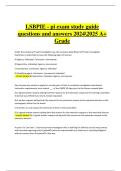 LSBPIE PI Exam Study Guide 2024&sol;2025 &ndash; Questions with Complete Verified Solutions for A&plus; Grade