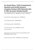 Air Assault Phase 1 2025 Comprehensive Questions And Verified Answers&sol; Complete Solutions With Rationales &vert;Get It 100&percnt; Accurate&excl;&excl; Already Passed&excl;&excl;