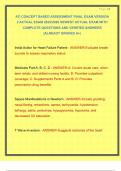 ATI CONCEPT BASED ASSESSMENT FINAL EXAM VERSION 2 ACTUAL EXAM 2025&sol;2026 NEWEST ACTUAL EXAM WITH COMPLETE QUESTIONS AND VERIFIED ANSWERS &vert;ALREADY GRADED A&plus;&vert;