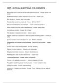 MDA 135 FINAL QUESTIONS AND ANSWERS
