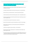 Arizona Real Estate Practice Questions and Answers Verified by Expert
