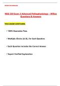 NSG 530 Exam 3 &lpar;5 Versions Exams&rpar; Advanced Pathophysiology - Wilkes &lpar;Latest 2025 &sol; 2026 Update&rpar; Questions and Verified Answers &vert; 100&percnt; Correct &vert; Grade A&plus; NSG 530 Exam 1&comma; 2&comma; 3 & 4 &vert; Advanced Pathophysiology &ndash; Wilkes &vert; Verified Questions & Answers &vert; PDF