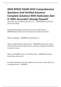 NEW RPSGT EXAM 2025 Comprehensive Questions And Verified Answers&sol; Complete Solutions With Rationales &vert;Get It 100&percnt; Accurate&excl;&excl; Already Passed&excl;&excl;