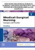 Medical-Surgical Nursing: Concepts and Practice, 5th Edition – Stromberg – Complete Test Bank