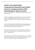 CHM151 Rio Salado FINAL Comprehensive Questions And Verified Answers&sol; Complete Solutions With Rationales&vert;Get It 100&percnt; Accurate&excl;&excl;