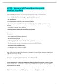 A200 - Managerial Exam Questions with Verified Answers
