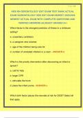 HESI RN GERONTOLOGY EXIT EXAM TEST BANK ACTUAL EXAM &sol;GERONTOLOGY HESI EXIT EXAM NEWEST 2025&sol;2026 NEWEST ACTUAL EXAM WITH COMPLETE QUESTIONS AND VERIFIED ANSWERS &vert;ALREADY GRADED A&plus;&vert;