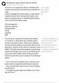 RN Mental Health Online Practice 2023 B &sol; 2025 Update &sol; NCLEX HESI Nursing Exam Prep &sol; Score 100&percnt;
