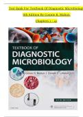  Test Bank for Textbook of Diagnostic Microbiology 6th Edition by Connie R&period; Mahon &vert; 2025 Update &vert; 100&percnt; Pass Guarantee 