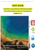 Test Bank for Geosystems: An Introduction to Physical Geography, 5th Canadian Edition by Robert W. Christopherson (2025-2026 Update)