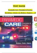 Test Bank for Paramedic Care&colon; Principles & Practice&comma; 6th Edition Volume 5 &ndash; Special Considerations & Operations by Bledsoe &vert; 2025-2026 Edition