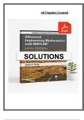 Solutions Manual to Advanced Engineering Mathematics with MATLAB&comma; 5th Edition by Duffy &vert; Verified Answers