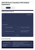 NUR 239 Exam 2&colon; Questions With Detailed Explanations