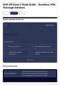 NUR 239 Exam 2 Study Guide &ndash; Questions With Thorough Solutions