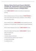 Montana Notary Final Exam&vert;&vert; Newest 2026&sol;2027  Complete ALL 100 Questions And Correct Detailed  Answers &lpar;Verified Answers&rpar; &vert;&vert; BRAND NEW&excl;&excl;&excl; 