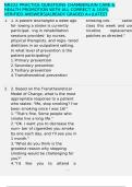 NR222 PRACTICE QUESTIONS CHAMBERLAIN CARE & HEALTH PROMOTION WITH ALL CORRECT & 100&percnt; VERIFIED ANSWERS&vert;ALREADY GRADED A&plus;&vert;LATEST UPDATE