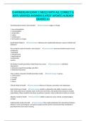 CHAMBERLAIN EXAM 1 NR222 WITH ALL CORRECT & 100&percnt; VERIFIED ANSWERS&vert;LATEST UPDATE&vert;ALREADY GRADED A&plus;
