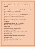 Nursing 306 Midterm Quinnipiac Questions With Complete Solutions