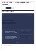 BADM 211 Exam 2 &ndash; Questions With Clear Solutions