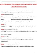 QME Examination Test FINAL &lpar;Latest 2026&sol;2027 Update&rpar; Complete Questions and Guide Answers&comma; 100&percnt; Verified Graded A&plus;
