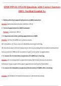 QME FINAL EXAM &lpar;Latest 2026&sol;2027 Update&rpar; Complete Questions and Guide Answers&comma; 100&percnt; Verified Graded A&plus;