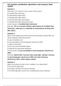 CFT monitor certification &lpar;Questions and answers&rpar; 2025 update